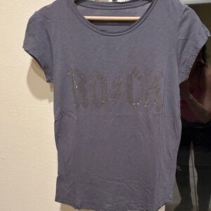 Zadig and Voltaire Gray Graphic Women's T-shirt